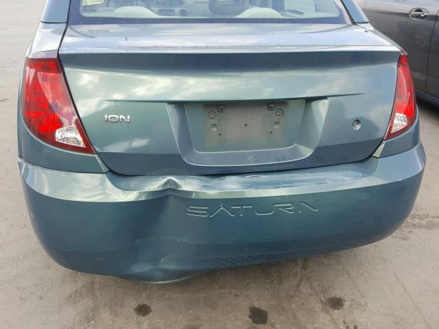 1G8AL55F77Z128905 - 2007 SATURN ION LEVEL GREEN photo 9