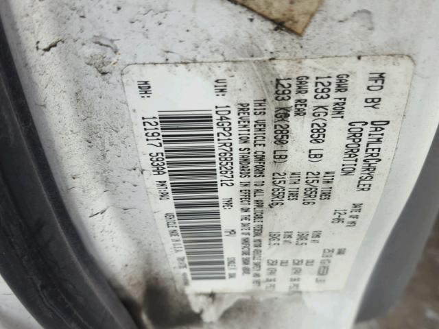 1D4GP21R76B526712 - 2006 DODGE CARAVAN C/ WHITE photo 10