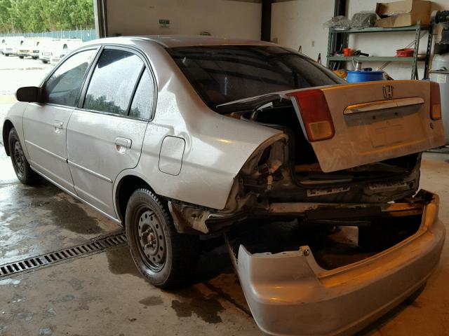 2HGES26741H591125 - 2001 HONDA CIVIC EX ვერცხლისფერი ფოტო 3