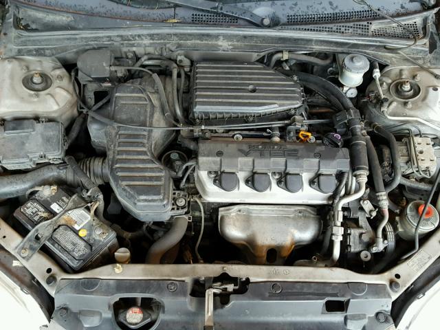 2HGES26741H591125 - 2001 HONDA CIVIC EX ვერცხლისფერი ფოტო 7