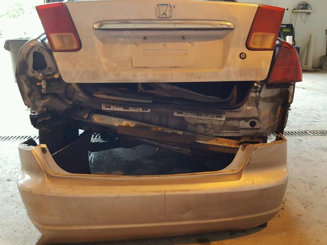 2HGES26741H591125 - 2001 HONDA CIVIC EX ვერცხლისფერი ფოტო 9