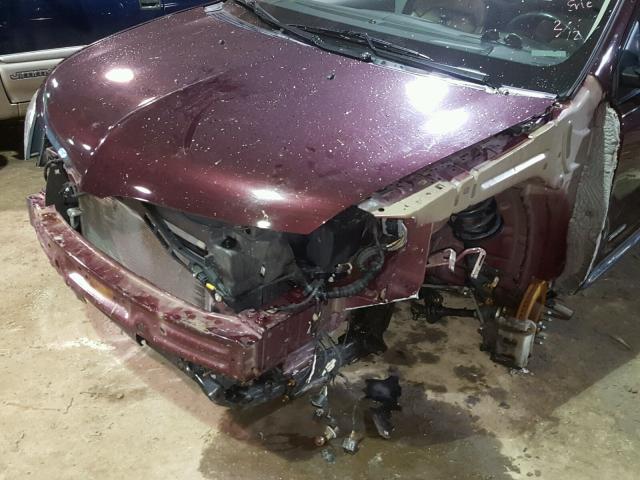 2LMDJ6JK3BBJ07966 - 2011 LINCOLN MKX BURGUNDY photo 9