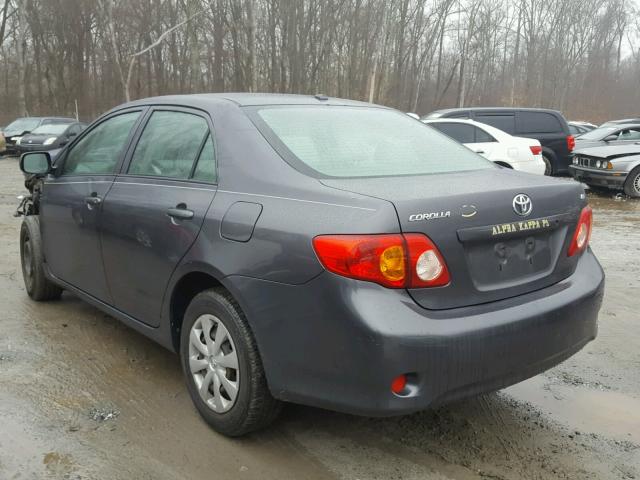 JTDBL40E099035150 - 2009 TOYOTA COROLLA BA GRAY photo 3