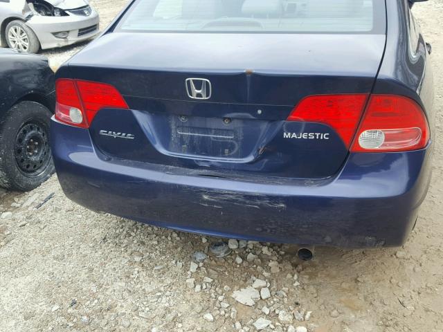 1HGFA16557L073665 - 2007 HONDA CIVIC LX PURPLE photo 9