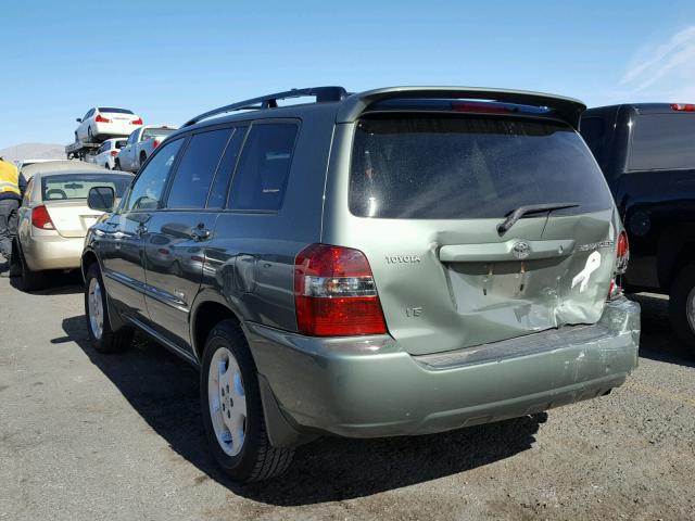 JTEDP21A770143596 - 2007 TOYOTA HIGHLANDER GREEN photo 3