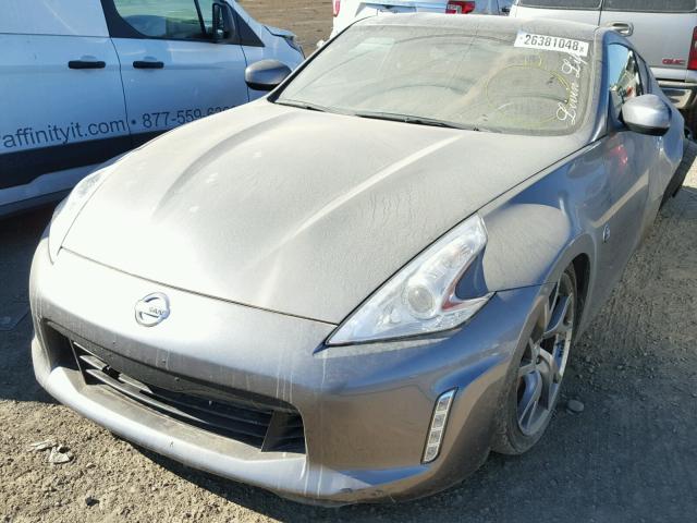 JN1AZ4EH2FM440886 - 2015 NISSAN 370Z BASE GRAY photo 2