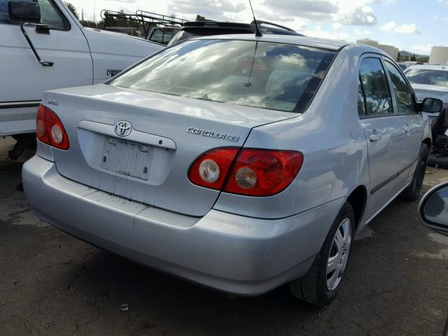 2T1BR32E17C756946 - 2007 TOYOTA COROLLA CE SILVER photo 4