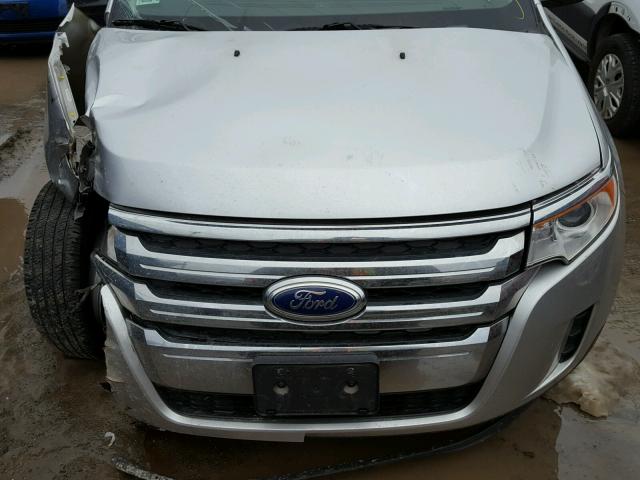 2FMDK3GC5EBB58607 - 2014 FORD EDGE SE SILVER photo 7