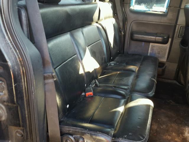 1FTPX14525KC87570 - 2005 FORD F150 BLACK photo 6