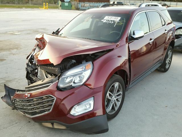 2GNALDEK5H1501969 - 2017 CHEVROLET EQUINOX PR RED photo 2