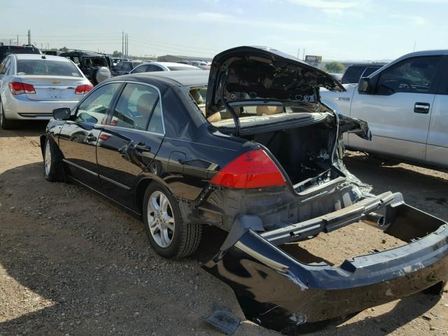 1HGCM56386A148613 - 2006 HONDA ACCORD SE BLACK photo 3