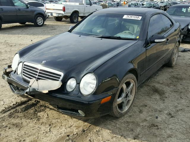 WDBLJ70G42T127835 - 2002 MERCEDES-BENZ CLK 430 BLACK photo 2