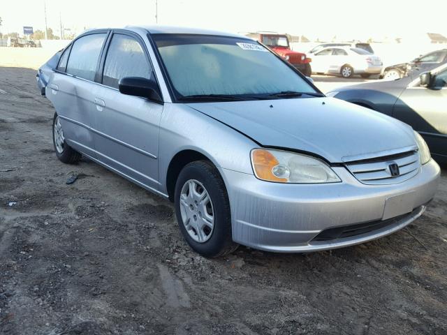 2HGES16532H605848 - 2002 HONDA CIVIC LX SILVER photo 1