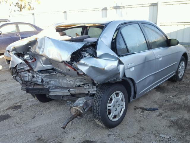 2HGES16532H605848 - 2002 HONDA CIVIC LX SILVER photo 4