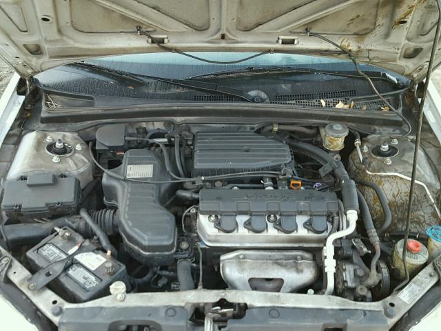 2HGES16532H605848 - 2002 HONDA CIVIC LX SILVER photo 7