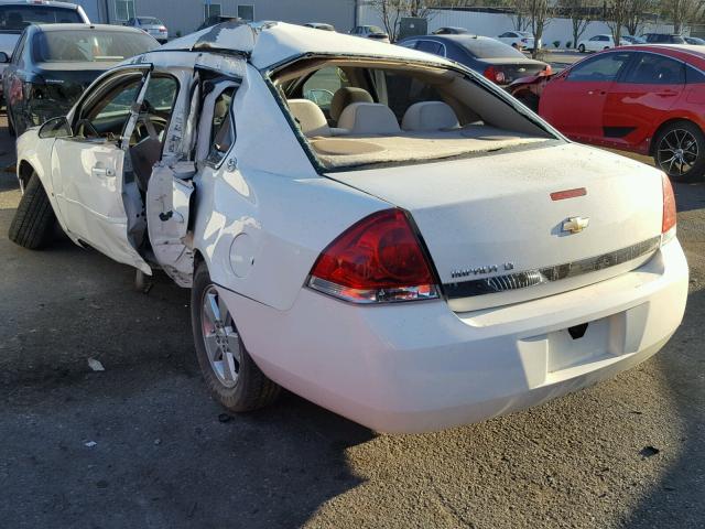 2G1WT55N881236939 - 2008 CHEVROLET IMPALA LT WHITE photo 3