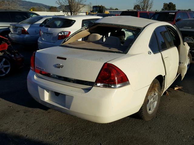 2G1WT55N881236939 - 2008 CHEVROLET IMPALA LT WHITE photo 4