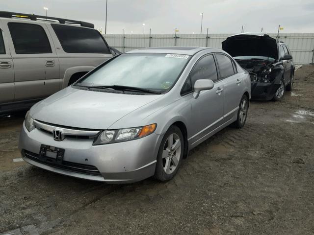1HGFA16826L022097 - 2006 HONDA CIVIC EX ვერცხლისფერი ფოტო 2