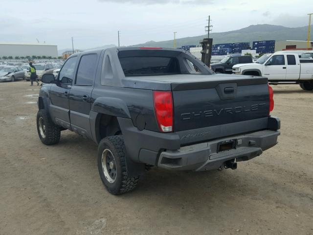 3GNEK13T13G153540 - 2003 CHEVROLET AVALANCHE GRAY photo 3