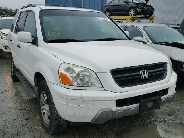 2HKYF18463H573054 - 2003 HONDA PILOT EX WHITE photo 1