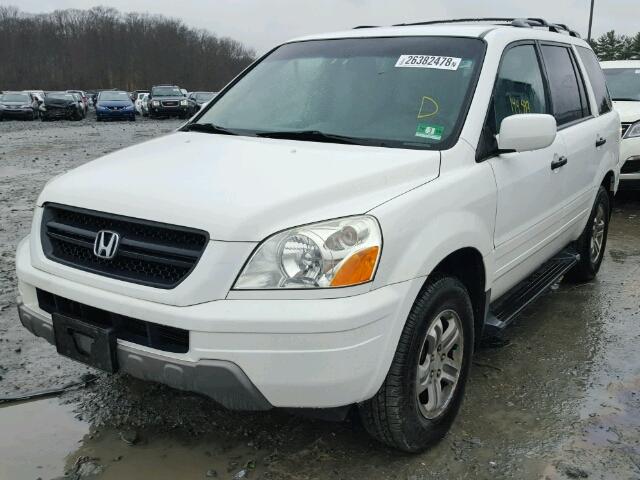 2HKYF18463H573054 - 2003 HONDA PILOT EX WHITE photo 2