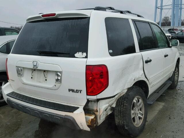 2HKYF18463H573054 - 2003 HONDA PILOT EX WHITE photo 4