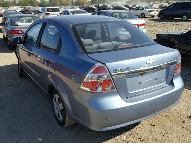 KL1TD56678B087302 - 2008 CHEVROLET AVEO BASE Mavi foto 3