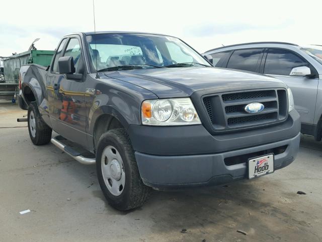 1FTRF12287KD44054 - 2007 FORD F150 GRAY photo 1