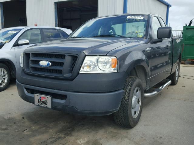 1FTRF12287KD44054 - 2007 FORD F150 GRAY photo 2