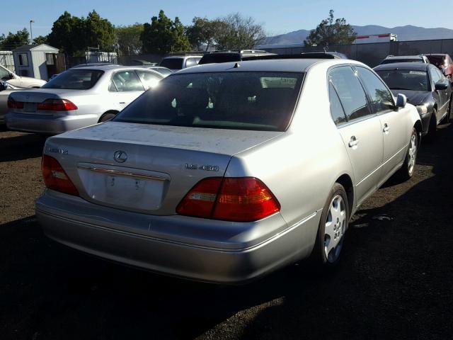 JTHBN30F630095473 - 2003 LEXUS LS 430 SILVER photo 4