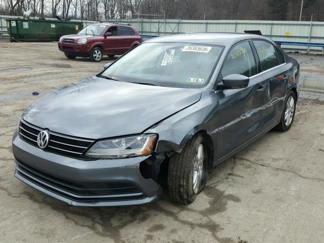 3VW2B7AJ5HM216323 - 2017 VOLKSWAGEN JETTA S GRAY photo 2