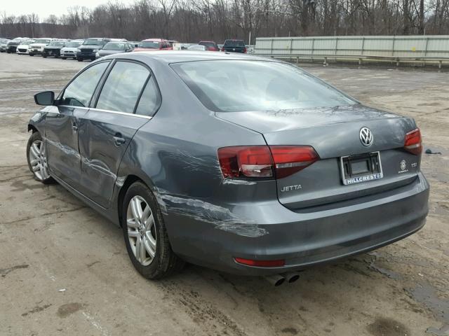 3VW2B7AJ5HM216323 - 2017 VOLKSWAGEN JETTA S GRAY photo 3