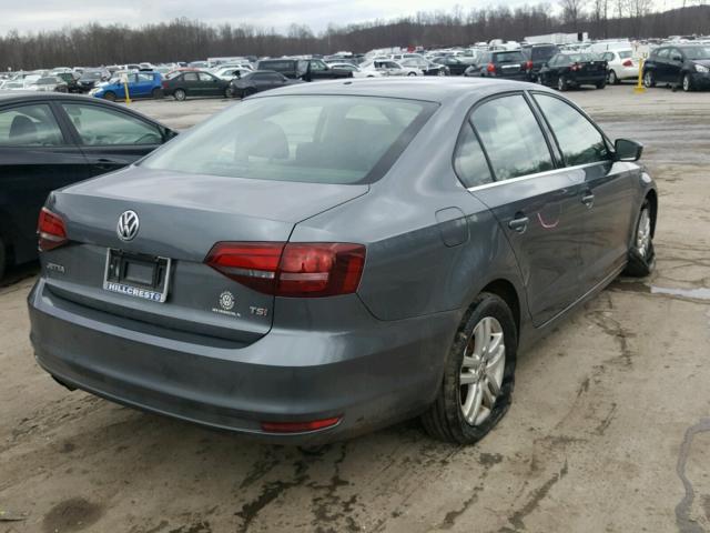 3VW2B7AJ5HM216323 - 2017 VOLKSWAGEN JETTA S GRAY photo 4