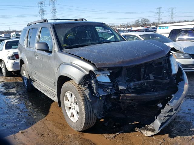 5N1AR18B18C627690 - 2008 NISSAN PATHFINDER GRAY photo 1