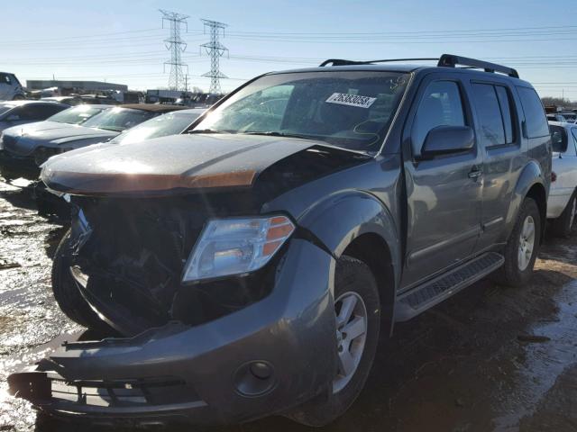 5N1AR18B18C627690 - 2008 NISSAN PATHFINDER GRAY photo 2