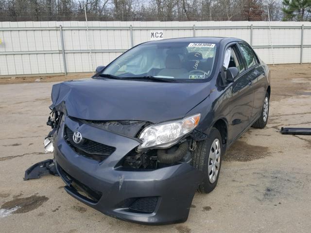 2T1BU4EE7AC292424 - 2010 TOYOTA COROLLA BA GRAY photo 2