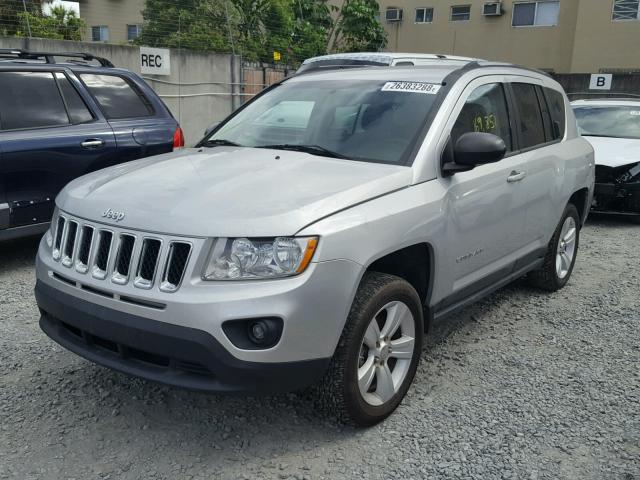 1J4NT1FB1BD228252 - 2011 JEEP COMPASS SP SILVER photo 2