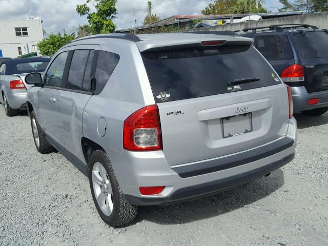 1J4NT1FB1BD228252 - 2011 JEEP COMPASS SP SILVER photo 3