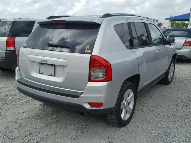 1J4NT1FB1BD228252 - 2011 JEEP COMPASS SP SILVER photo 4