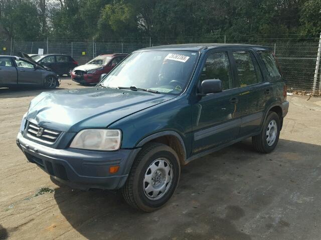 JHLRD2842XC001063 - 1999 HONDA CR-V LX GREEN photo 2