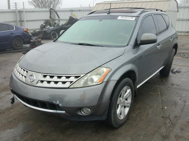 JN8AZ08T86W419569 - 2006 NISSAN MURANO SL GRAY photo 2