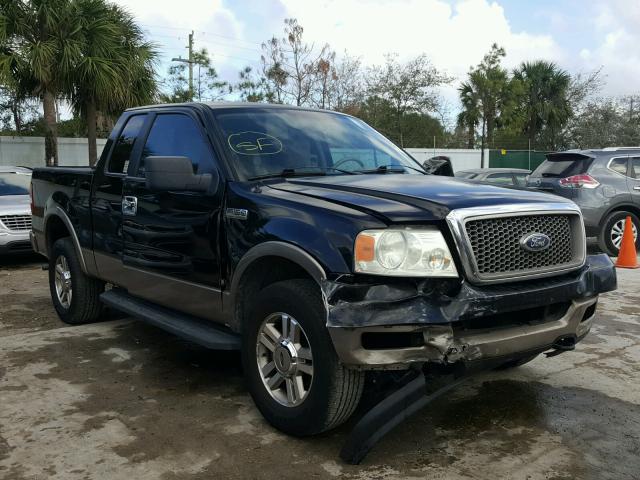 1FTPX14575KD48699 - 2005 FORD F150 BLACK photo 1