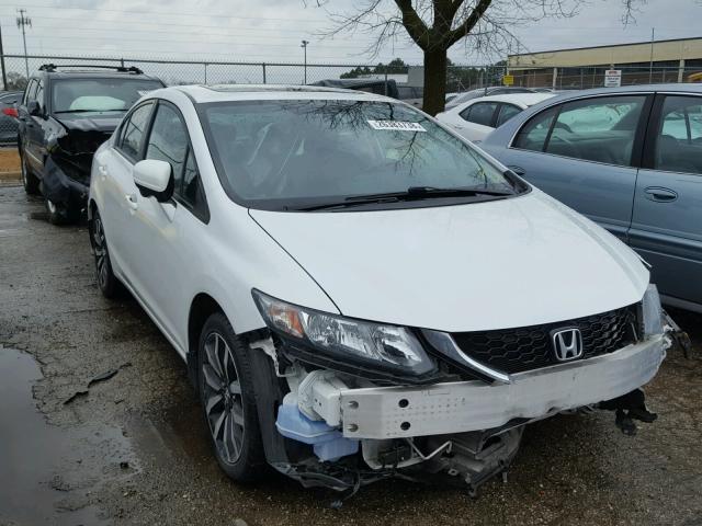 19XFB2F94EE247221 - 2014 HONDA CIVIC EXL WHITE photo 1