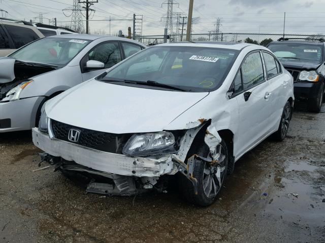 19XFB2F94EE247221 - 2014 HONDA CIVIC EXL WHITE photo 2