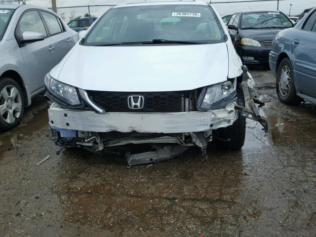 19XFB2F94EE247221 - 2014 HONDA CIVIC EXL WHITE photo 9