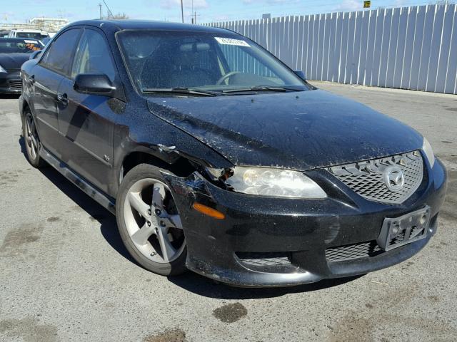 1YVHP80D845N43664 - 2004 MAZDA 6 S BLACK photo 1