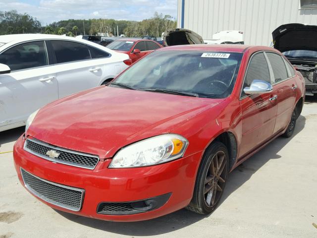2G1WD58C789155004 - 2008 CHEVROLET IMPALA SUP RED photo 2