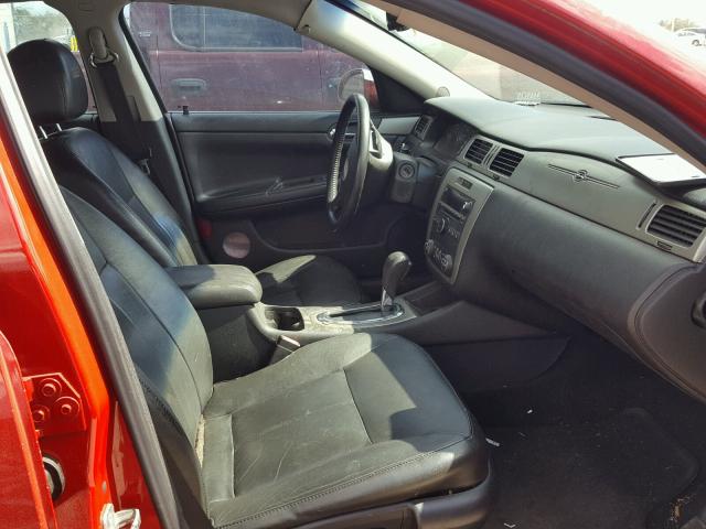 2G1WD58C789155004 - 2008 CHEVROLET IMPALA SUP 红色 照片 5