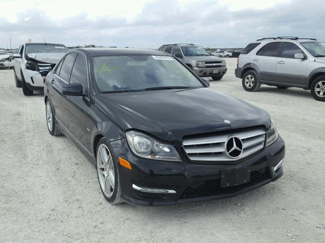 WDDGF4HB7CR194882 - 2012 MERCEDES-BENZ C 250 BLACK photo 1