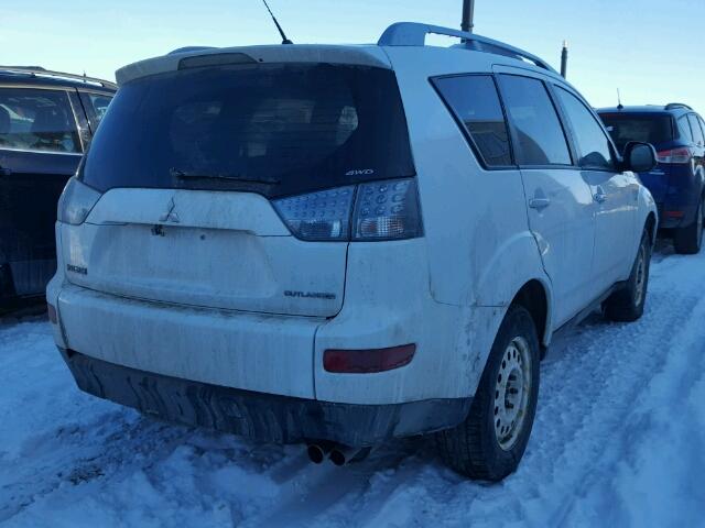 JA4MT41X97Z602648 - 2007 MITSUBISHI OUTLANDER WHITE photo 4